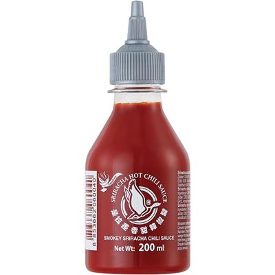 FLYING GOOSE Sos chili Sriracha z aromatem dymu wędzarniczego (chili 61%) 200ml
